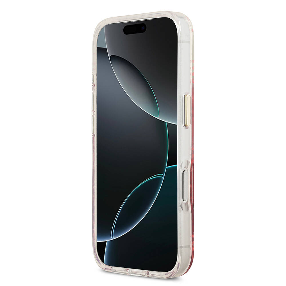 Apple iPhone 17 Pro Kılıf Guess Orjinal Lisanslı M-safe Şarj Özellikli 4G Desenli Simli Silikon Kapak - 8
