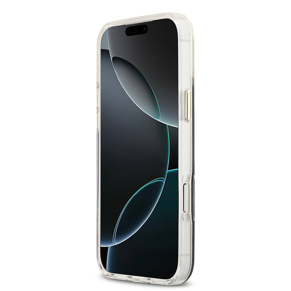 Apple iPhone 17 Pro Kılıf Guess Orjinal Lisanslı M-safe Şarj Özellikli 4G Desenli Simli Silikon Kapak - 20