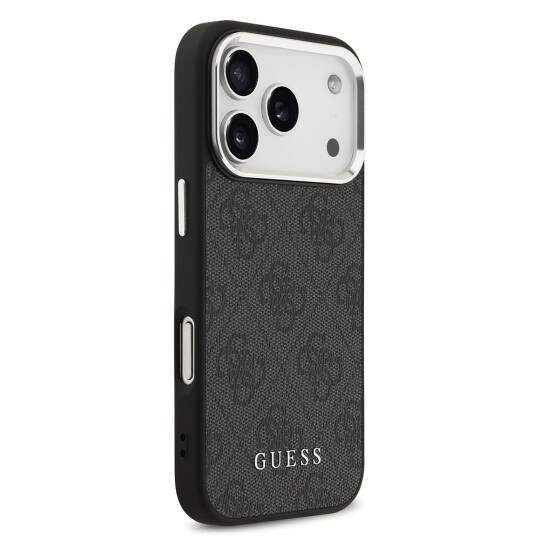 Apple iPhone 17 Pro Kılıf Guess Orjinal Lisanslı M-safe Şarj Özellikli 4G Klasik Yazı Logolu Kapak - 6