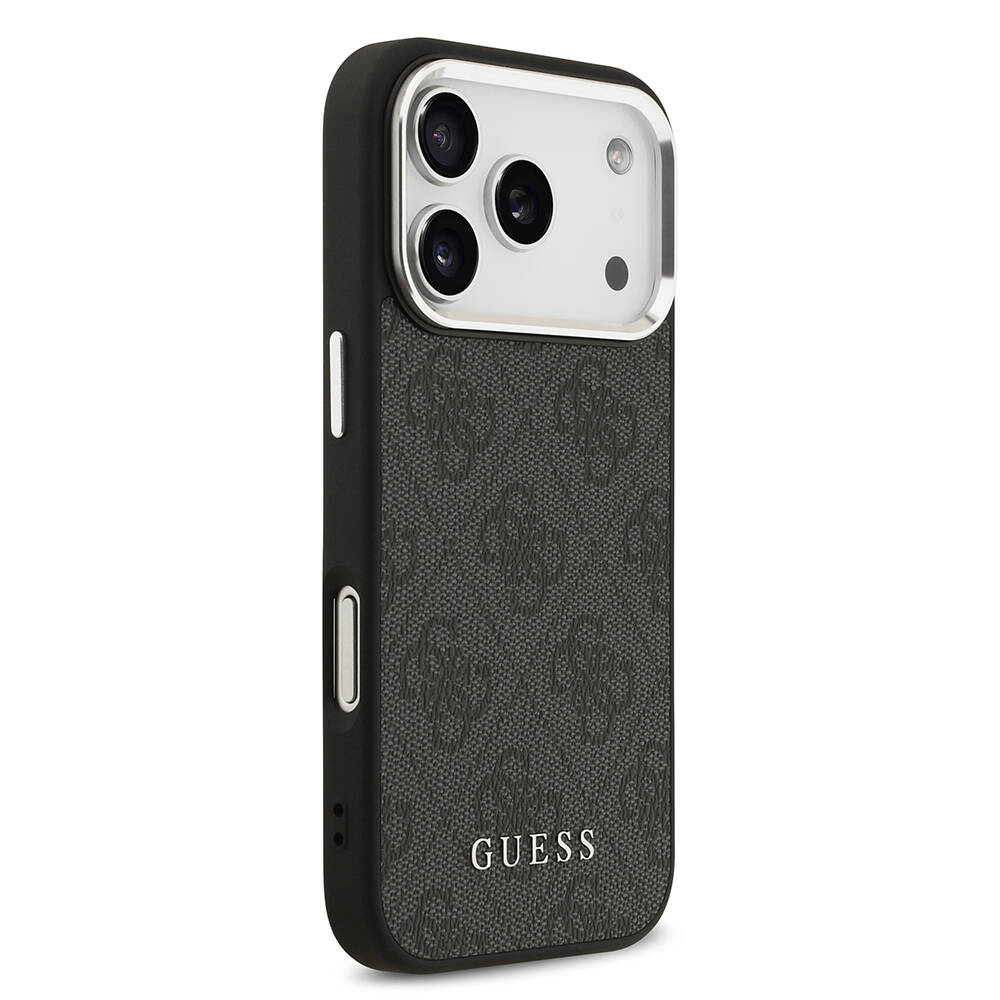 Apple iPhone 17 Pro Kılıf Guess Orjinal Lisanslı M-safe Şarj Özellikli 4G Klasik Yazı Logolu Kapak - 6