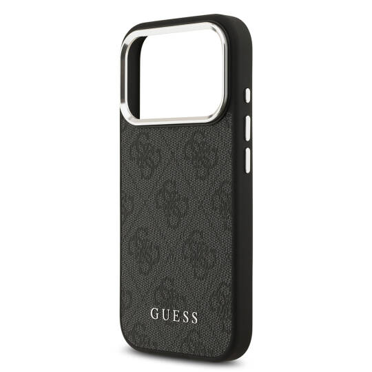 Apple iPhone 17 Pro Kılıf Guess Orjinal Lisanslı M-safe Şarj Özellikli 4G Klasik Yazı Logolu Kapak - 8