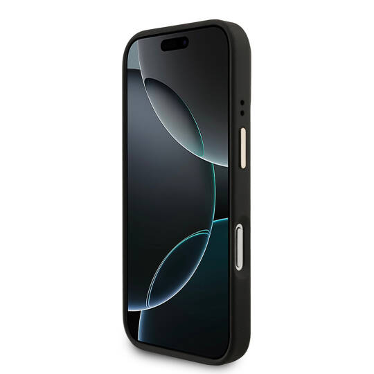Apple iPhone 17 Pro Kılıf Guess Orjinal Lisanslı M-safe Şarj Özellikli 4G Metal Büyük Logolu Kartlıklı Kapak - 7