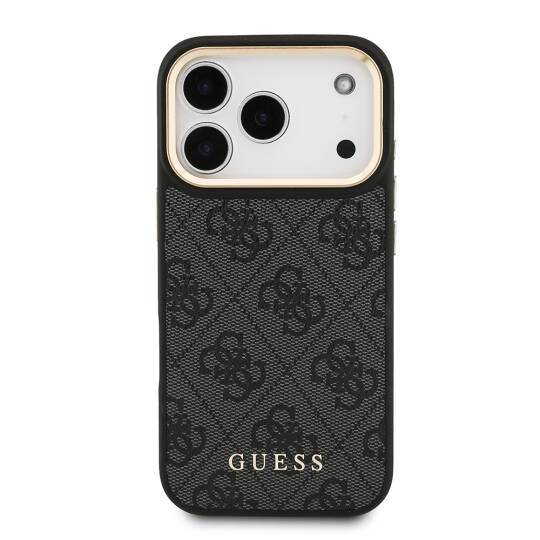 Apple iPhone 17 Pro Kılıf Guess Orjinal Lisanslı M-safe Şarj Özellikli Askılı ve 4G Logo Kartlıklı Kapak - 5