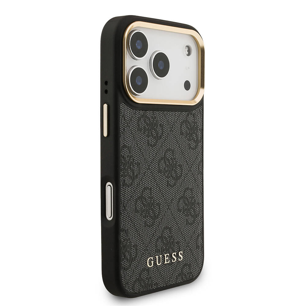 Apple iPhone 17 Pro Kılıf Guess Orjinal Lisanslı M-safe Şarj Özellikli Askılı ve 4G Logo Kartlıklı Kapak - 6