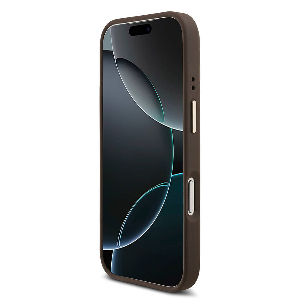 Apple iPhone 17 Pro Kılıf Guess Orjinal Lisanslı M-safe Şarj Özellikli Askılı ve 4G Logo Kartlıklı Kapak - 17