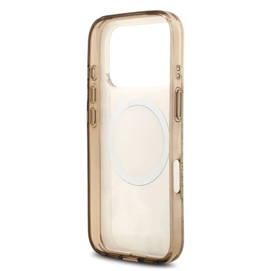 Apple iPhone 17 Pro Kılıf Guess Orjinal Lisanslı M-safe Şarj Özellikli Flower Tonal Circle Kapak - 17