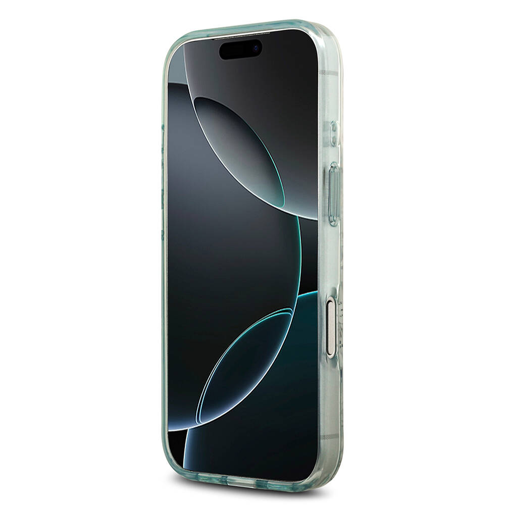 Apple iPhone 17 Pro Kılıf Guess Orjinal Lisanslı M-safe Şarj Özellikli Flower Tonal Circle Kapak - 22
