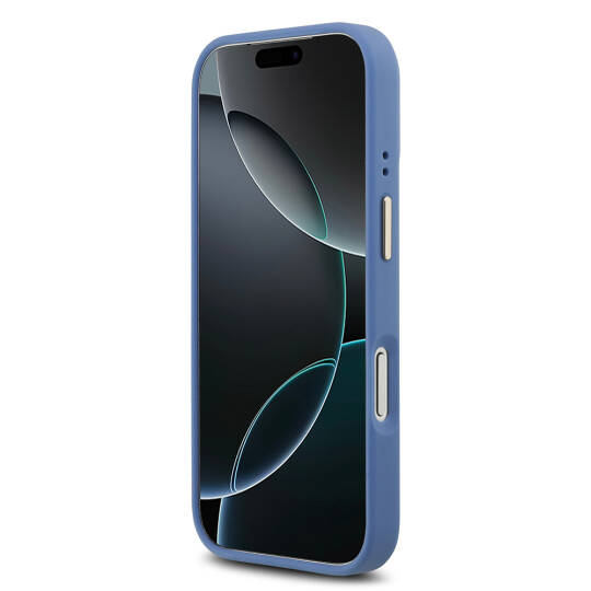 Apple iPhone 17 Pro Kılıf Guess Orjinal Lisanslı M-safe Şarj Özellikli Gold Metal Kamera Çerçeveli PU Deri 4G Desenli Yazı Logolu Kapak - 23