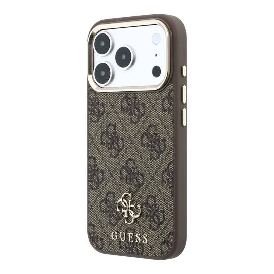 Apple iPhone 17 Pro Kılıf Guess Orjinal Lisanslı M-safe Şarj Özellikli Small 4G Classic Logolu Kapak - 10