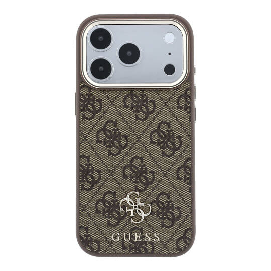 Apple iPhone 17 Pro Kılıf Guess Orjinal Lisanslı M-safe Şarj Özellikli Small 4G Classic Logolu Kapak - 11