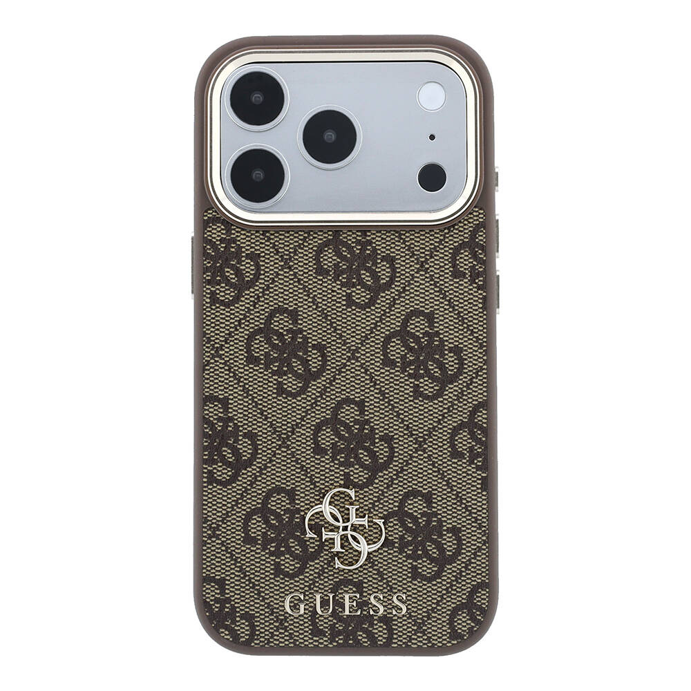 Apple iPhone 17 Pro Kılıf Guess Orjinal Lisanslı M-safe Şarj Özellikli Small 4G Classic Logolu Kapak - 11