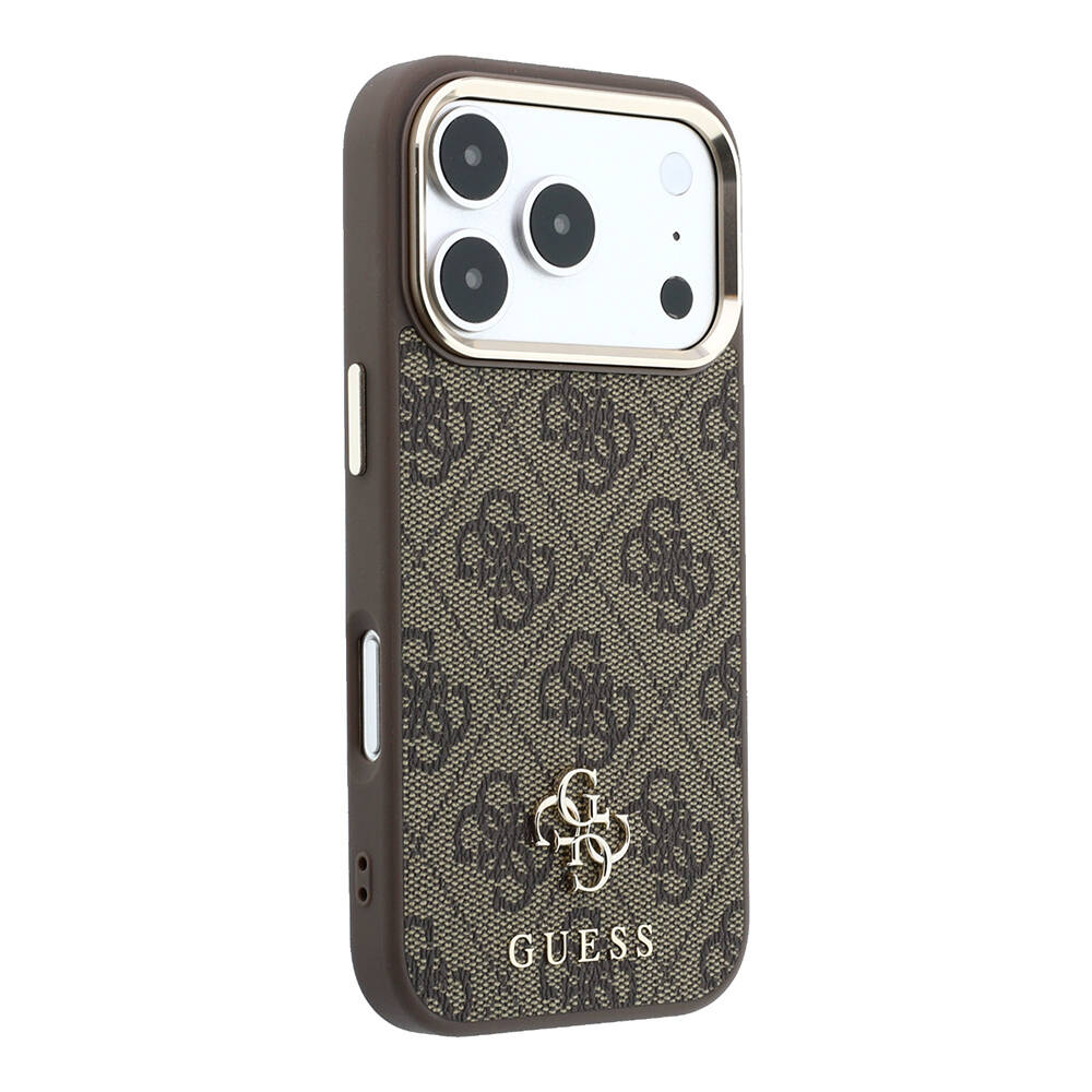 Apple iPhone 17 Pro Kılıf Guess Orjinal Lisanslı M-safe Şarj Özellikli Small 4G Classic Logolu Kapak - 12