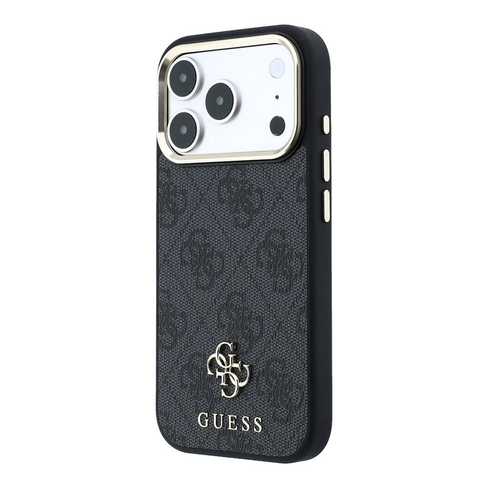 Apple iPhone 17 Pro Kılıf Guess Orjinal Lisanslı M-safe Şarj Özellikli Small 4G Classic Logolu Kapak - 2