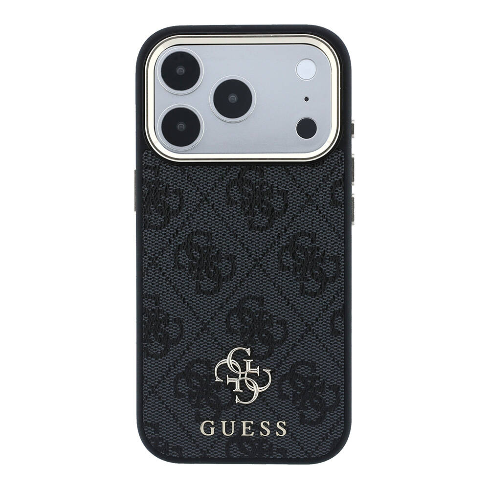 Apple iPhone 17 Pro Kılıf Guess Orjinal Lisanslı M-safe Şarj Özellikli Small 4G Classic Logolu Kapak - 3