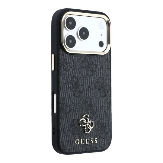 Apple iPhone 17 Pro Kılıf Guess Orjinal Lisanslı M-safe Şarj Özellikli Small 4G Classic Logolu Kapak - 4