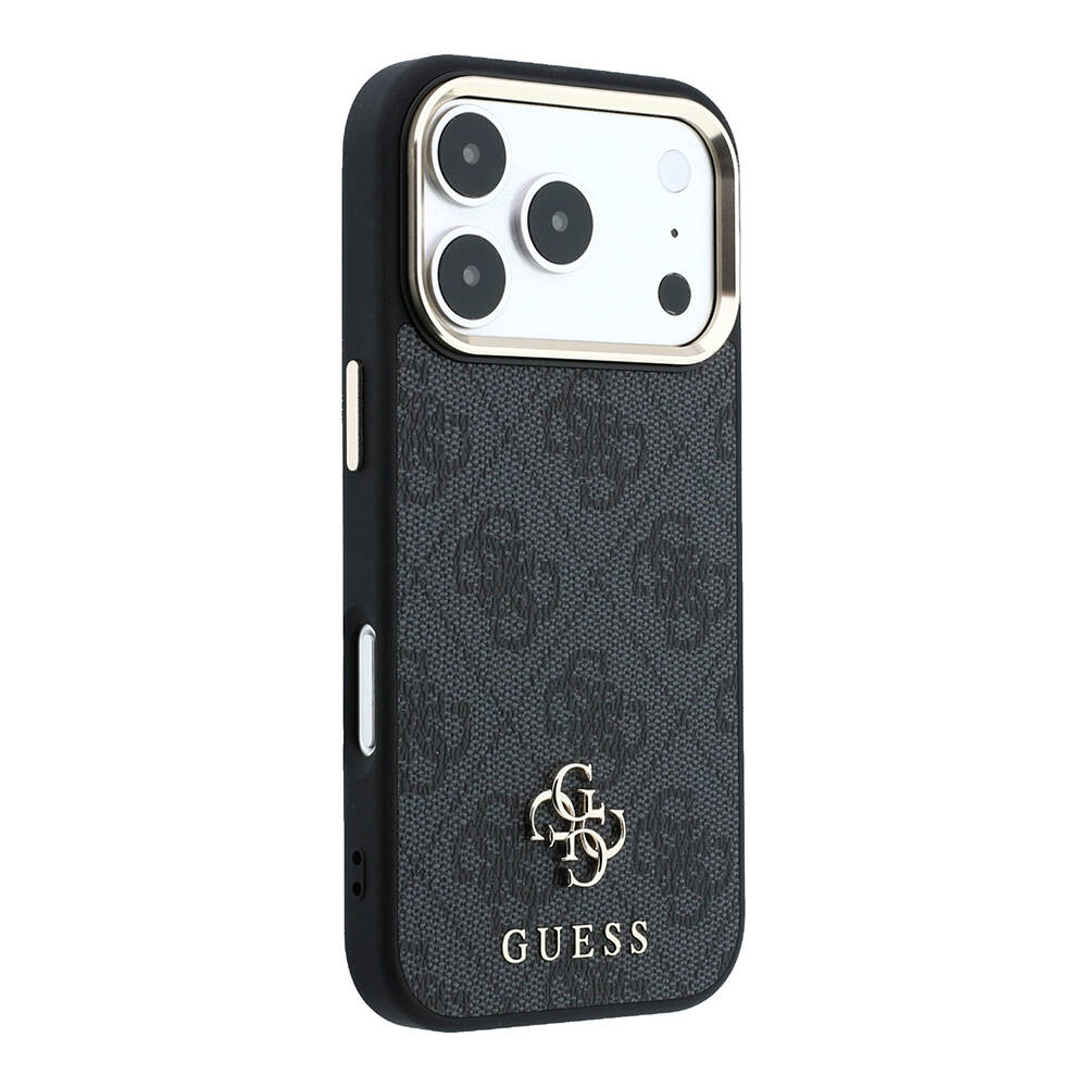 Apple iPhone 17 Pro Kılıf Guess Orjinal Lisanslı M-safe Şarj Özellikli Small 4G Classic Logolu Kapak - 4