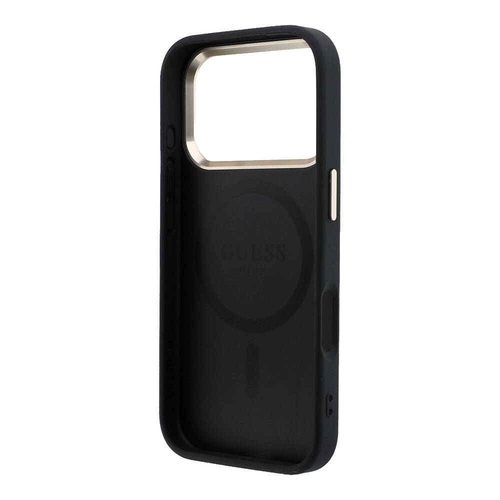 Apple iPhone 17 Pro Kılıf Guess Orjinal Lisanslı M-safe Şarj Özellikli Small 4G Classic Logolu Kapak - 7