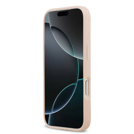 Apple iPhone 17 Pro Kılıf Guess Orjinal Lisanslı M-safe Şarj Özellikli Taneli Çiçek Tasarımlı Metal Yazı Logolu Kapak - 14