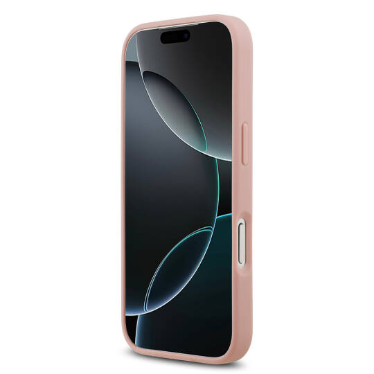 Apple iPhone 17 Pro Kılıf Guess Orjinal Lisanslı Taşlı Arka Yüzey Üçgen Logolu Kapak - 9