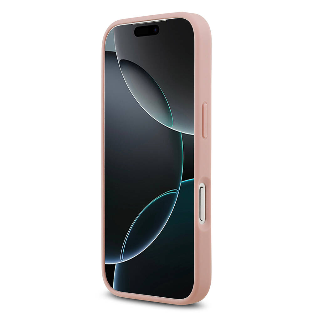 Apple iPhone 17 Pro Kılıf Guess Orjinal Lisanslı Taşlı Arka Yüzey Üçgen Logolu Kapak - 9