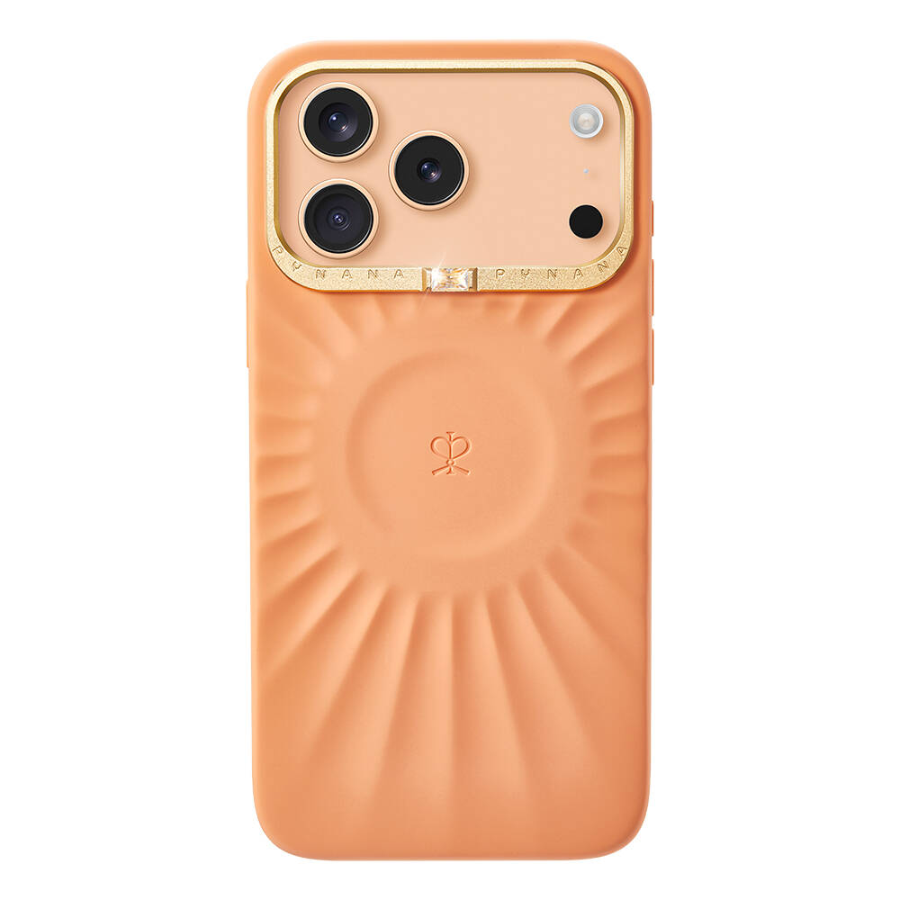 Apple iPhone 17 Pro Kılıf Kabartma Tasarımlı Metal Kamera Çerçeveli Pynana Starlight Serisi Kapak - 4