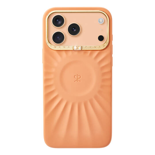 Apple iPhone 17 Pro Kılıf Kabartma Tasarımlı Metal Kamera Çerçeveli Pynana Starlight Serisi Kapak - 3