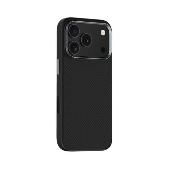 Apple iPhone 17 Pro Kılıf Karbon Fiber M-safe Şarj Özellikli Benks Hybrid ArmorPro 600D Kevlar Kapak - 5