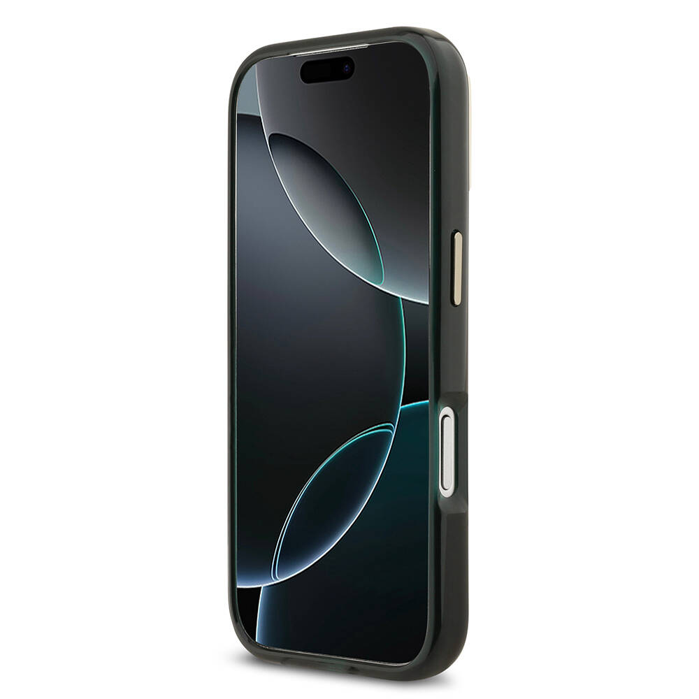 Apple iPhone 17 Pro Kılıf Lacoste Orjinal Lisanslı M-safe Şarj Özellikli Gold Timsah Logolu Buzlu Kapak - 15