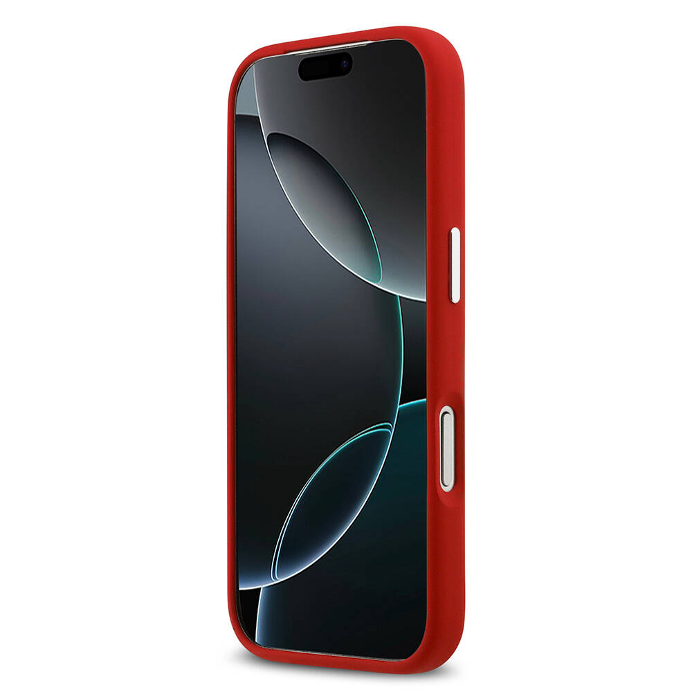 Apple iPhone 17 Pro Kılıf Lacoste Orjinal Lisanslı M-safe Şarj Özellikli İkonik Logolu Metal Kamera Çerçeveli Silikon Kapak - 9
