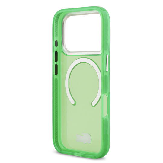 Apple iPhone 17 Pro Kılıf Lacoste Orjinal Lisanslı M-safe Şarj Özellikli İkonik Timsah Logolu Buzlu Kapak - 10