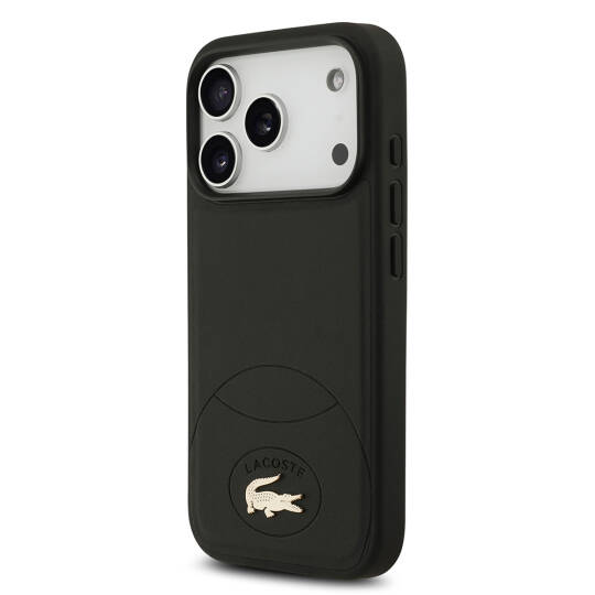Apple iPhone 17 Pro Kılıf Lacoste Orjinal Lisanslı M-safe Şarj Özellikli PU Deri Tasarımlı Metal Logolu Kapak - 8