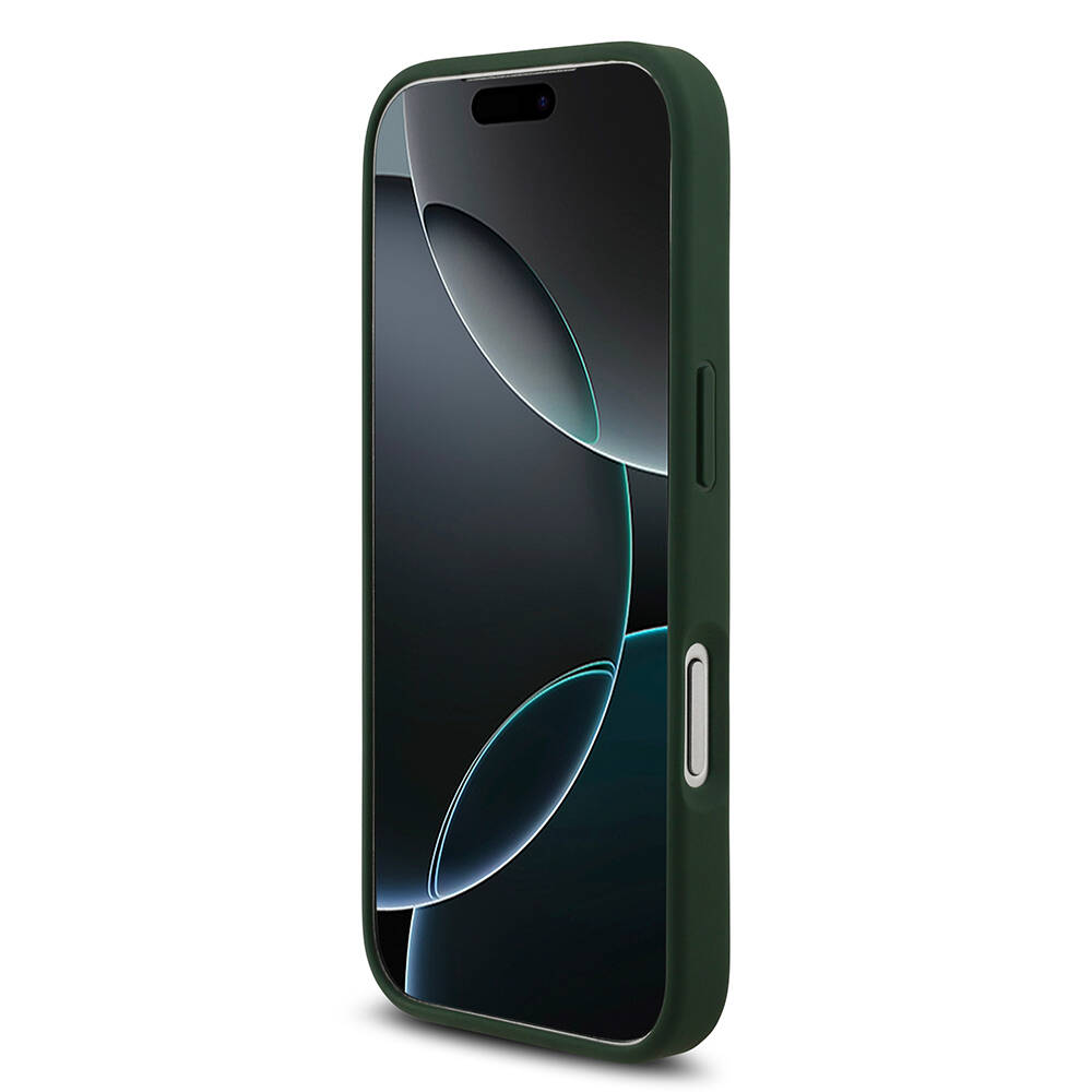 Apple iPhone 17 Pro Kılıf Lacoste Orjinal Lisanslı M-safe Şarj Özellikli PU Deri Tasarımlı Metal Logolu Kapak - 13