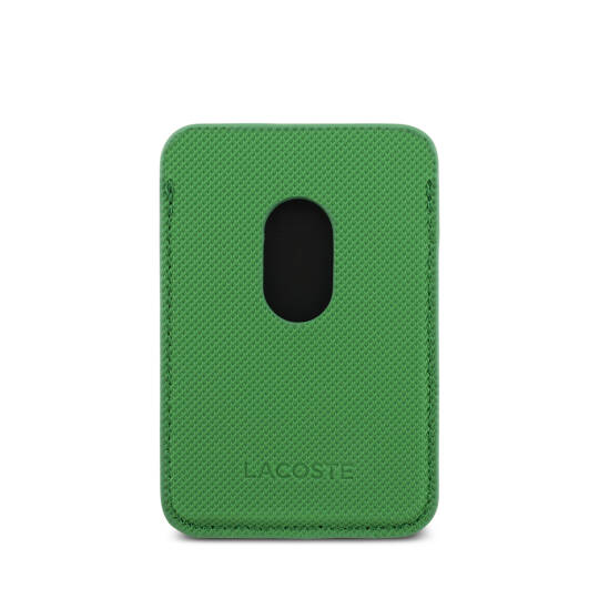 Apple iPhone 17 Pro Kılıf Lacoste Orjinal Lisanslı M-safe Şarj Özellikli PU Pike Desenli Metal Logolu Kartlıklı Kapak - 14