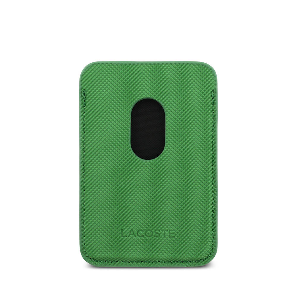Apple iPhone 17 Pro Kılıf Lacoste Orjinal Lisanslı M-safe Şarj Özellikli PU Pike Desenli Metal Logolu Kartlıklı Kapak - 14