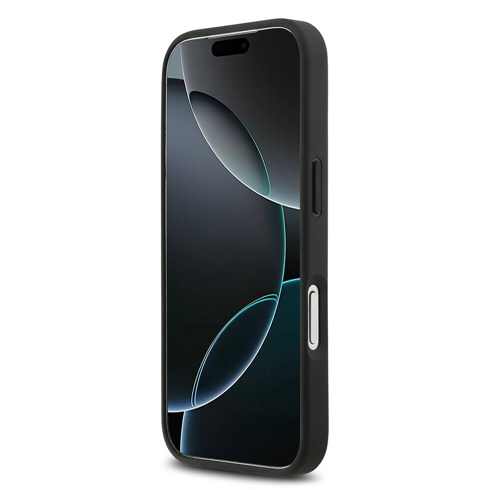 Apple iPhone 17 Pro Kılıf Lacoste Orjinal Lisanslı M-safe Şarj Özellikli PU Pike Desenli Metal Logolu Kartlıklı Kapak - 17