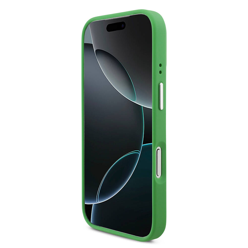 Apple iPhone 17 Pro Kılıf Lacoste Orjinal Lisanslı M-safe Şarj Özellikli PU Pike Desenli Standlı Metal Logolu Kapak - 16
