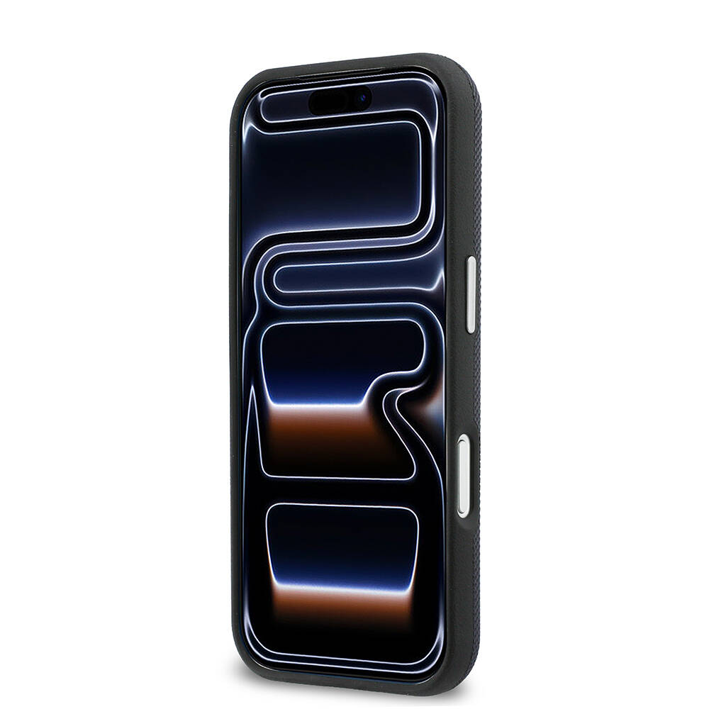Apple iPhone 17 Pro Kılıf Lacoste Orjinal Lisanslı M-Safe Şarj Özellikli PVC Yarı Pike Desenli Arka Yüzey İkonik Timsah Dokuma Logolu Kapak - 13