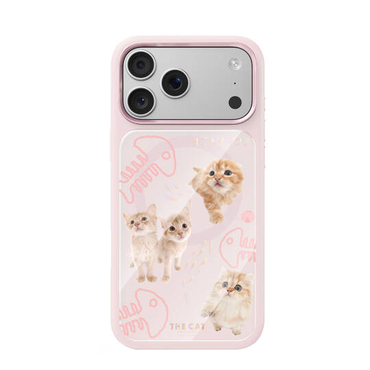 Apple iPhone 17 Pro Kılıf M-safe Şarj Özellikli 3D Baskılı Tasarım Mutural The Cat Serisi Kapak - 19