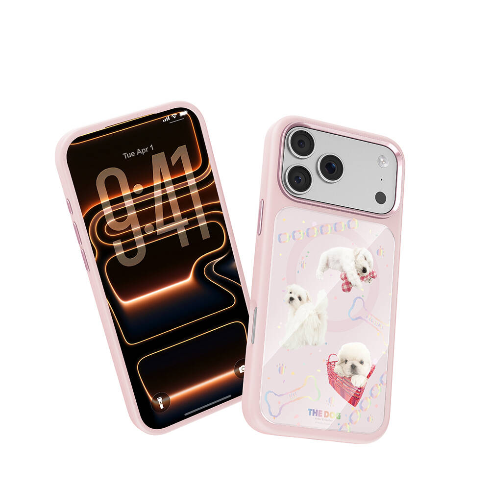 Apple iPhone 17 Pro Kılıf M-safe Şarj Özellikli 3D Baskılı Tasarım Mutural The Dog Serisi Kapak - 32