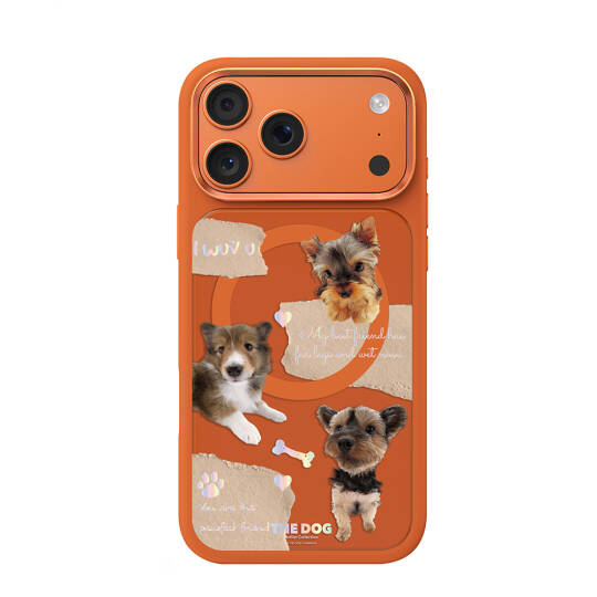 Apple iPhone 17 Pro Kılıf M-safe Şarj Özellikli 3D Baskılı Tasarım Mutural The Dog Serisi Kapak - 11