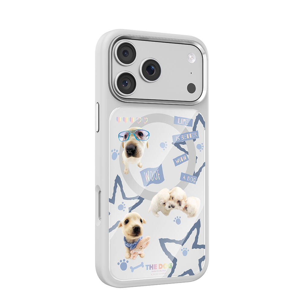 Apple iPhone 17 Pro Kılıf M-safe Şarj Özellikli 3D Baskılı Tasarım Mutural The Dog Serisi Kapak - 2