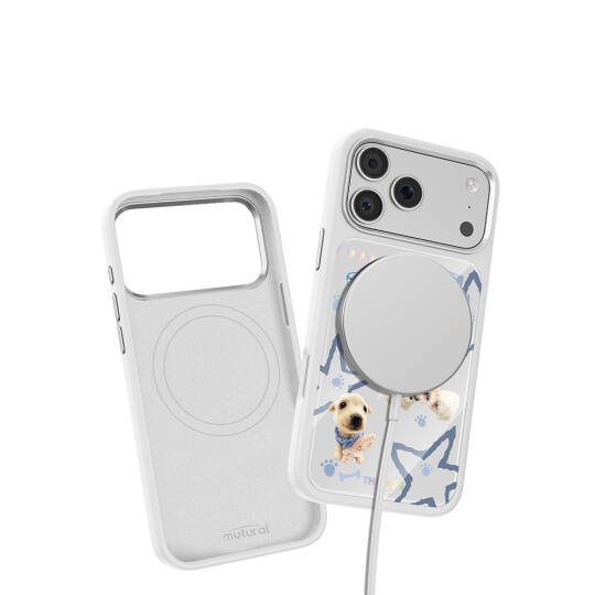 Apple iPhone 17 Pro Kılıf M-safe Şarj Özellikli 3D Baskılı Tasarım Mutural The Dog Serisi Kapak - 7