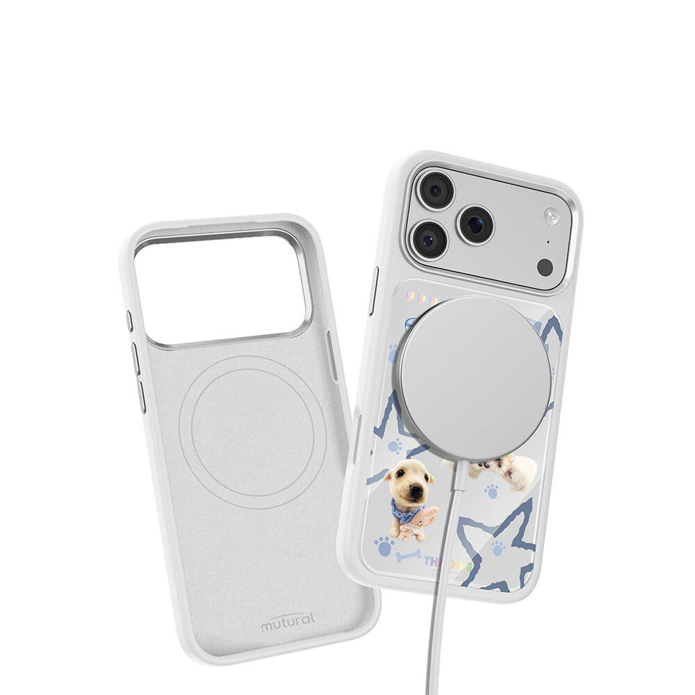 Apple iPhone 17 Pro Kılıf M-safe Şarj Özellikli 3D Baskılı Tasarım Mutural The Dog Serisi Kapak - 7