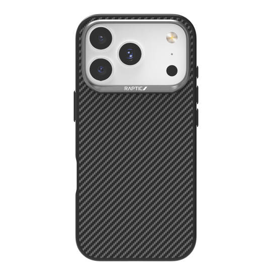 Apple iPhone 17 Pro Kılıf M-safe Şarj Özellikli 600D Metal Kamera Çerçeveli Raptic Aramid Karbon Fiber Serisi Kapak - 2