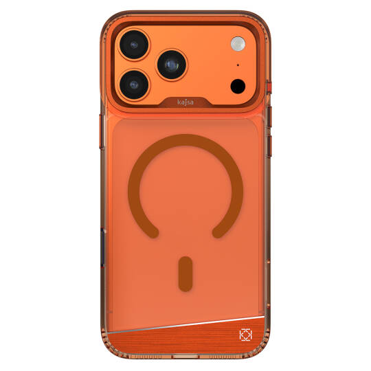 Apple iPhone 17 Pro Kılıf M-safe Şarj Özellikli Airbag Tasarımlı O-Ring Şeffaf Kajsa Trans Alüminyum Shield Serisi Kapak - 4