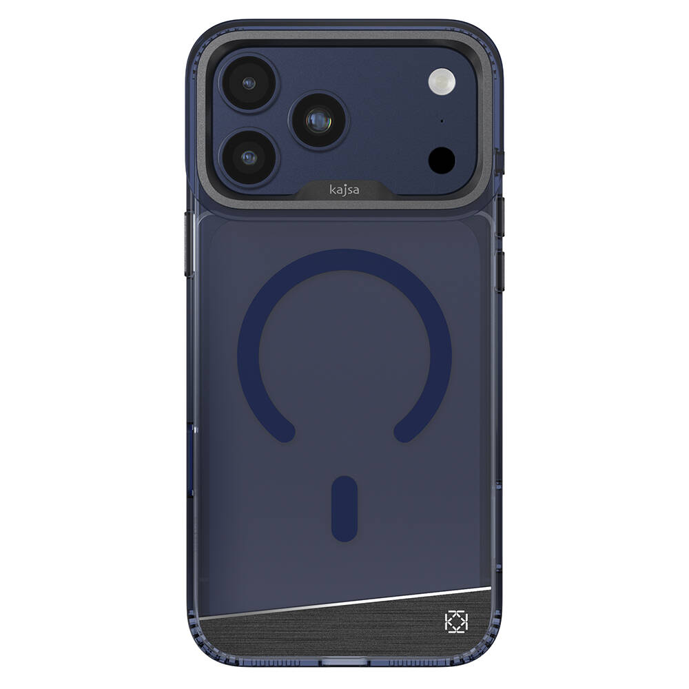 Apple iPhone 17 Pro Kılıf M-safe Şarj Özellikli Airbag Tasarımlı O-Ring Şeffaf Kajsa Trans Alüminyum Shield Serisi Kapak - 5