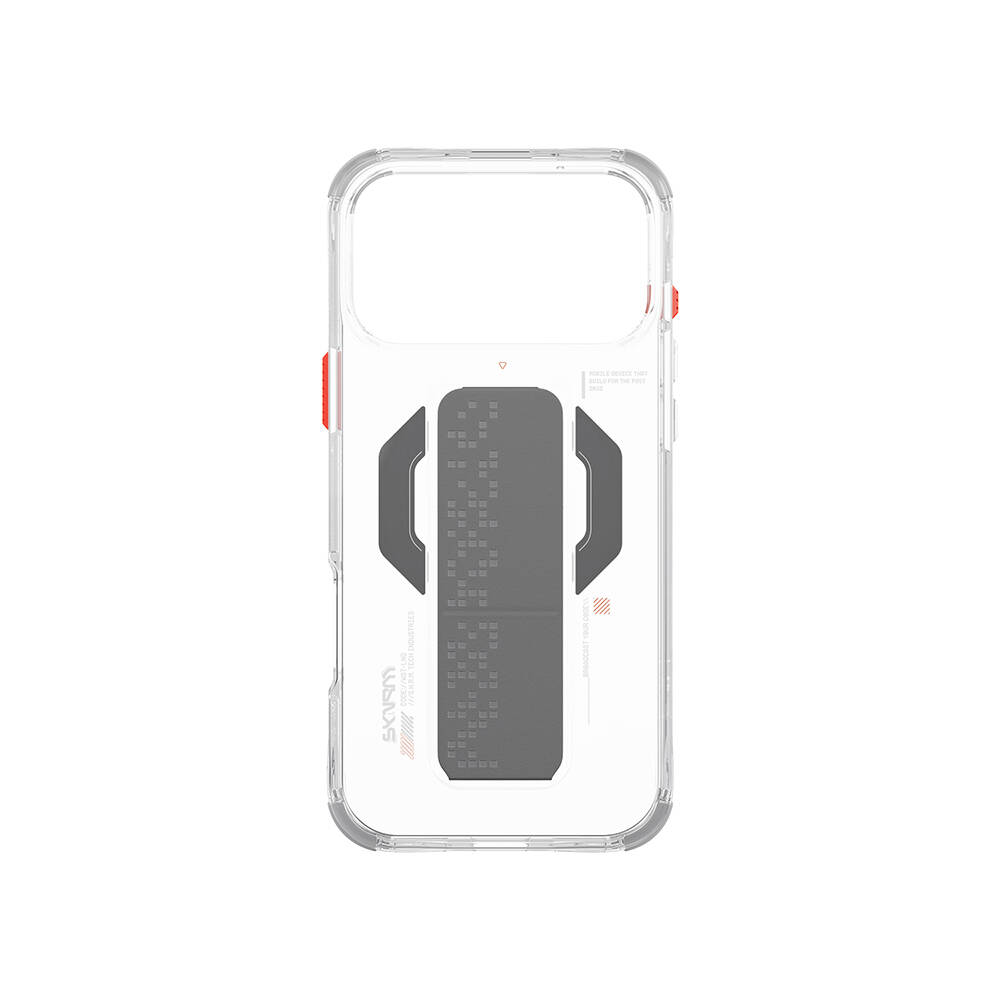 Apple iPhone 17 Pro Kılıf M-Safe Şarj Özellikli Airbag Tasarımlı Standlı Skinarma Haxa Kapak - 10