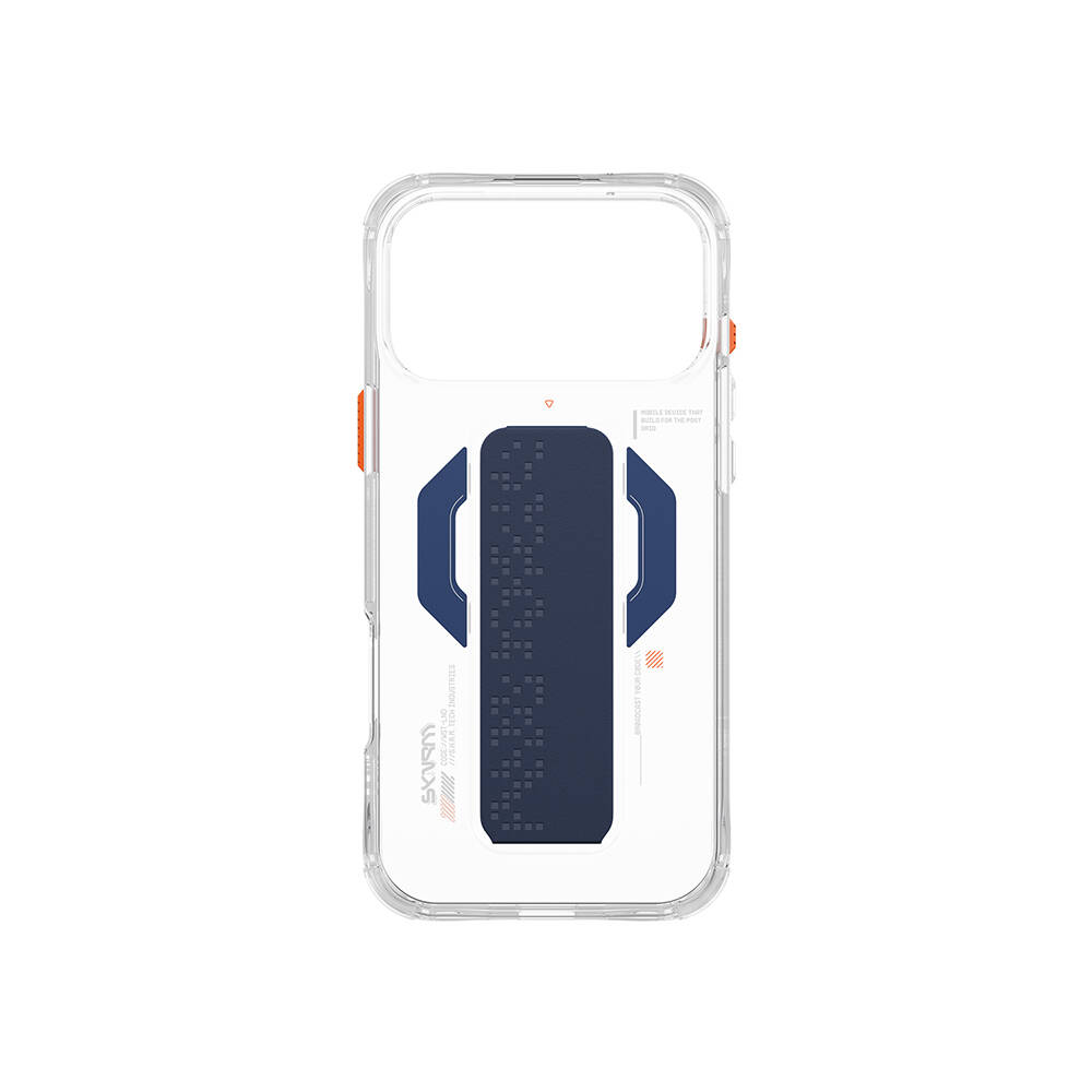 Apple iPhone 17 Pro Kılıf M-Safe Şarj Özellikli Airbag Tasarımlı Standlı Skinarma Haxa Kapak - 15