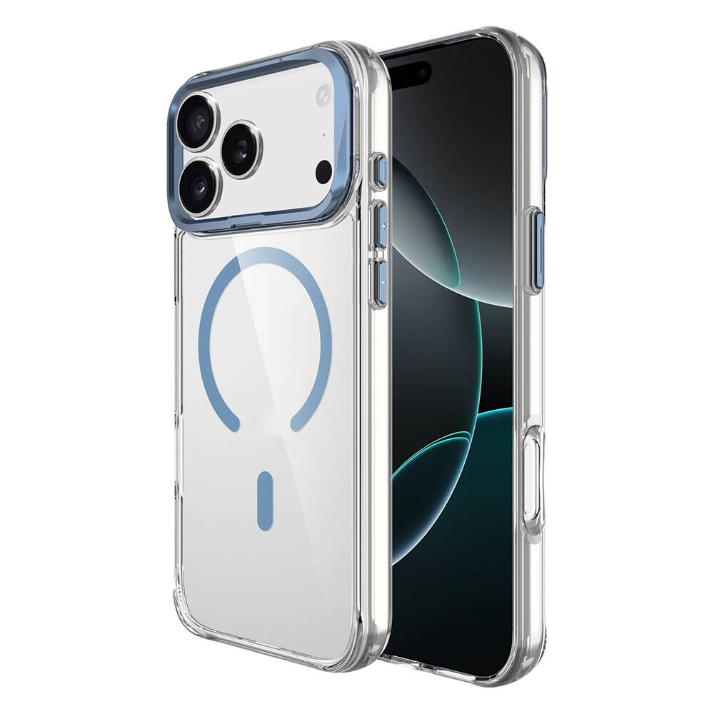 Apple iPhone 17 Pro Kılıf M-safe Şarj Özellikli Airbagli Kamera Standlı Zore Azor Kapak - 10