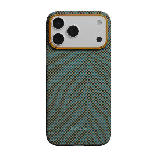 Apple iPhone 17 Pro Kılıf M-safe Şarj Özellikli Aramid Karbon Fiber Pitaka Breath of Veins Serisi Kapak - 14